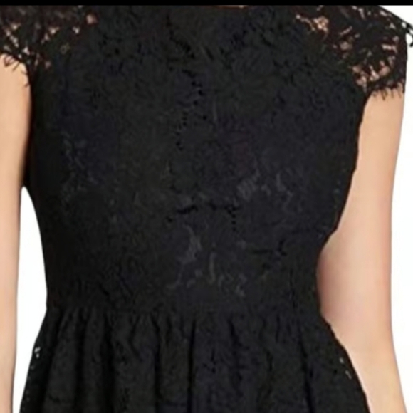 Kensie Fit & Flare Lace Dress with Cap Sleeves Size 2 - Picture 4 of 17